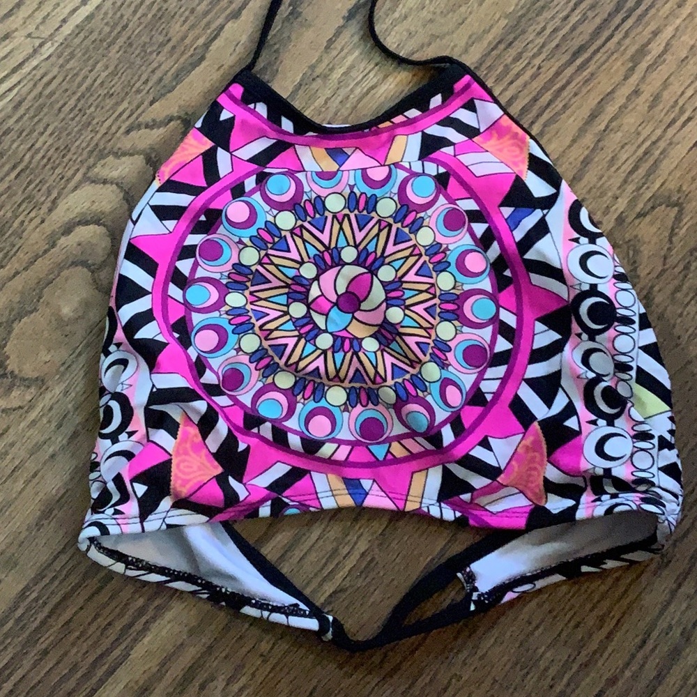 high neck bikini top